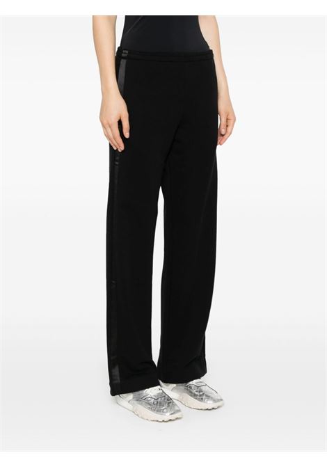pantaloni dritti donna neri in cotone MM6 MAISON MARGIELA | S52KA0506 S25606900